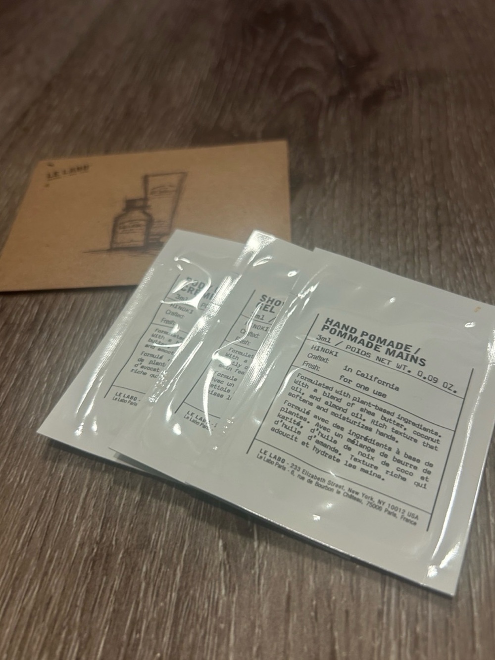 Le Labo 3-Piece Bodycare Set 1-Hand Pomade 1-Shower Gel 1-Body Cream 3 x 3 ml